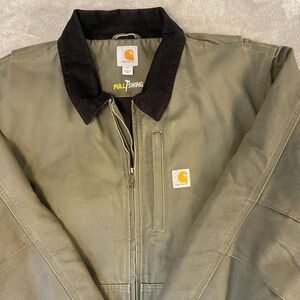 Carhartt Jacket Mens XL Coat Full Swing Barn Chore Work Duck Detroit Green